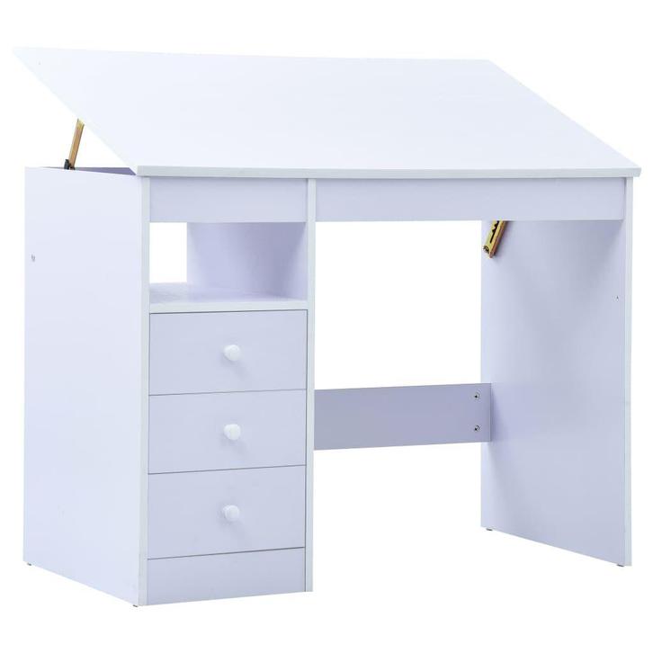 Wit kinder bureau | Retour Deal | Verstelbaar & Stevig!, Kinderen en Baby's, Kinderkamer | Tafels en Stoelen, Nieuw, Tafel(s)