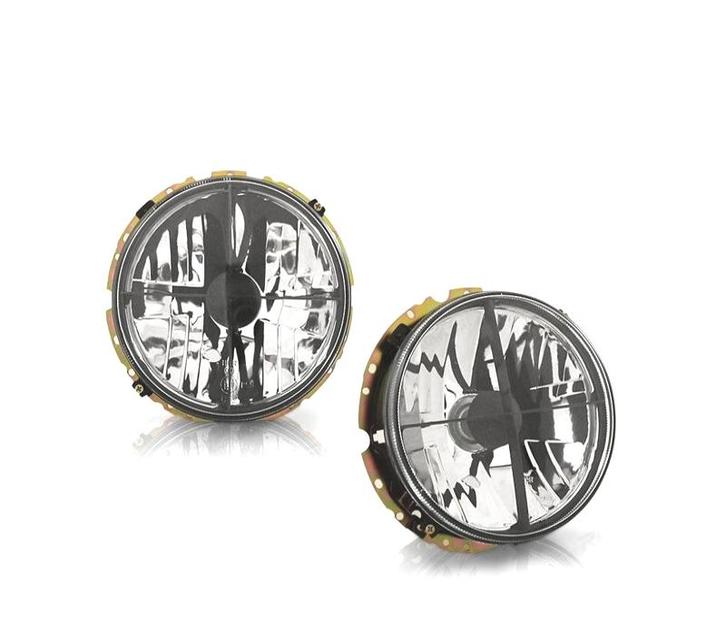 Phares Pour Volkswagen Vw Golf Mk1 74-83 Croix Noir Fond Chr, Auto-onderdelen, Verlichting, Verzenden