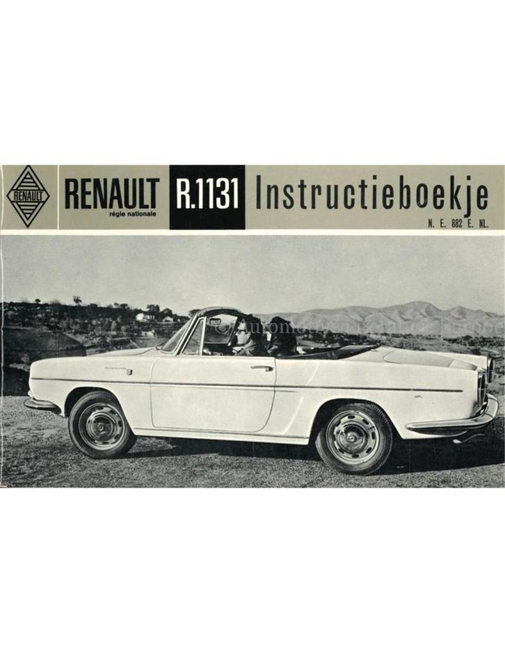 1960 RENAULT FLORIDE INSTRUCTIEBOEKJE NEDERLANDS, Auto diversen, Handleidingen en Instructieboekjes