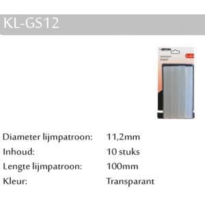 Kitpro basso kl-gs12 lijmpatroon transparant 100mm Ø 11.2mm, Bricolage & Construction, Outillage | Outillage à main