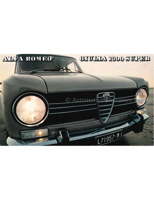 1971 ALFA ROMEO GIULIA 1300 SUPER BROCHURE NEDERLANDS, Livres, Autos | Brochures & Magazines
