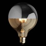Filament LED Lamp Globe Mirror Silver Ø95mm E27 4W, Huis en Inrichting, Nieuw, Verzenden