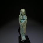 Oud-Egyptisch Faience, Oeshabti. 11,1 cm H. Oud Egypte, late