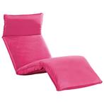 Ligstoel Inklapbaar - Roze Relaxstoel | OP = OP, Verzenden, Nieuw, Textileen