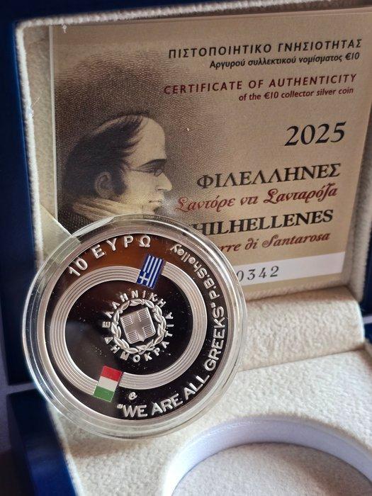 Griekenland. 10 Euro 2025 Santore di Santaroza Proof, Postzegels en Munten, Munten | Europa | Euromunten