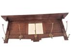 Kapstok - Hout - Wandgarderobe met spiegel