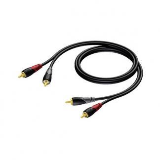 Tulp kabel | Procab | 10 meter (Stereo, 100% koper, Verguld), Audio, Tv en Foto, Audiokabels en Televisiekabels, Verzenden