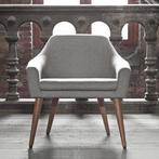 Fameg grijze fauteuil | Loungestoel | 50% korting, Huis en Inrichting, Fauteuils, Verzenden, Nieuw, 75 tot 100 cm, Landelijk