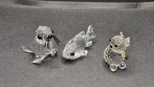 Swarovski - boxed - Goudvis 202103 - Poes 010011 - Zeehond, Antiek en Kunst, Curiosa en Brocante