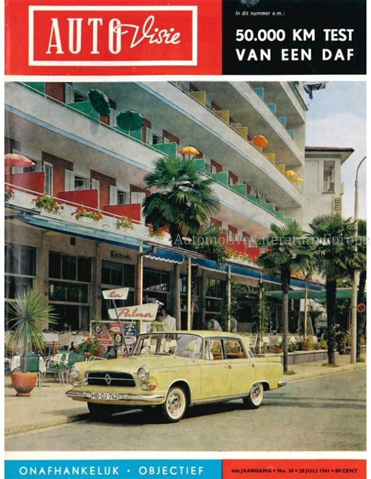 1961 AUTOVISIE MAGAZINE 30 NEDERLANDS, Boeken, Auto's | Folders en Tijdschriften, Ophalen of Verzenden