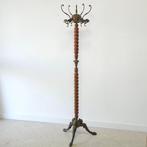 Porte-manteau - lampe sur pied - Bois, En alliage, Laiton -, Antiek en Kunst