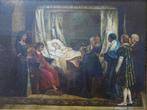 Eduardo Rosales (1836-1873) - La reina Isabel en su lecho de, Antiek en Kunst