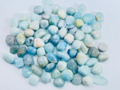 Pierre roulée aigue-marine : une collection scintillante de, Verzamelen, Mineralen en Fossielen