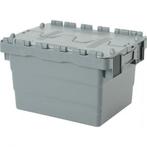 Distributiebak 400x300x250 mm Nestbaar Stapelbaar Grijs, Doe-het-zelf en Bouw, Kratten en Dozen, Ophalen of Verzenden, Nieuw
