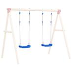 vidaXL Schommelzitjes 2 st met touwen 37x15 cm polyetheen, Kinderen en Baby's, Speelgoed | Buiten | Speeltoestellen, Verzenden