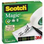 Scotch plakband Magic Tape ft 12 mm x 33 m, Nieuw