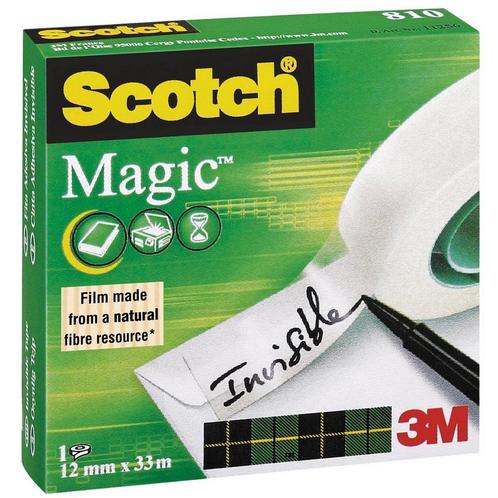 Scotch plakband Magic Tape ft 12 mm x 33 m, Huis en Inrichting, Woonaccessoires | Overige