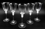 Crystal de sevres - Wijnglas (5) - Kristal, satijn kristal, Antiquités & Art, Antiquités | Meubles | Tables