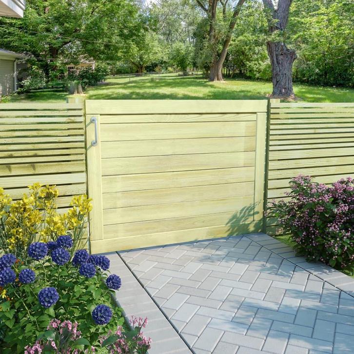 vidaXL Poort 75x100 cm geïmpregneerd grenenhout, Tuin en Terras, Tuinpoorten, Nieuw, Verzenden