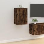 vidaXL Tv-wandmeubel 40x34,5x60 cm gerookt eikenkleurig, Huis en Inrichting, Kasten |Televisiemeubels, Verzenden, Nieuw