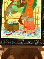 Russian lacquer box - Goncharova - Doos - Papier-maché - Een