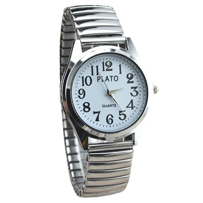 Fako - Horloge - Rekband - Plato - Ø 32mm - Zilverkleurig -, Bijoux, Sacs & Beauté, Montres | Femmes, Envoi