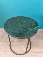 Groen Marmer Gouden - Table dappoint - Marbre, Métal, Nieuw