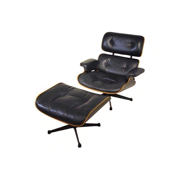 Herman Miller by ICF - Charles & Ray Eames - Loungestoel met, Antiquités & Art, Art | Objets design