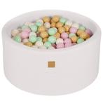 Ballenbak met 300 Pastelroze/Mint/Wit/Beige ballen, 90x40cm, Kinderen en Baby's, Verzenden, Nieuw