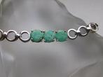 Argent, Amazonite - Bracelet - Style Art déco
