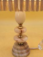 Tischlampe – Onyx-Basis mit Zierfransen – elektrisch - Lampe