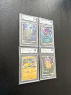 Pokémon - 4 Graded card - MEW FULL ART & PIKACHU & GENGAR EX