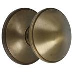 Voordeurknop Rond op rozet messing Antiek, Doe-het-zelf en Bouw, Nieuw, Overige materialen, Klink of Kruk