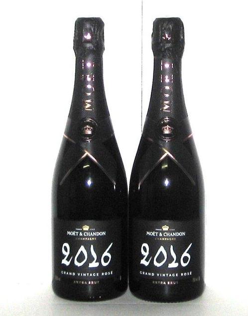 2016 Moët & Chandon, Grand Vintage, Rosé - Champagne Extra, Verzamelen, Wijnen