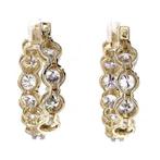 Zonder minimumprijs - Hoepel oorbellen - 14 karaat Geel goud