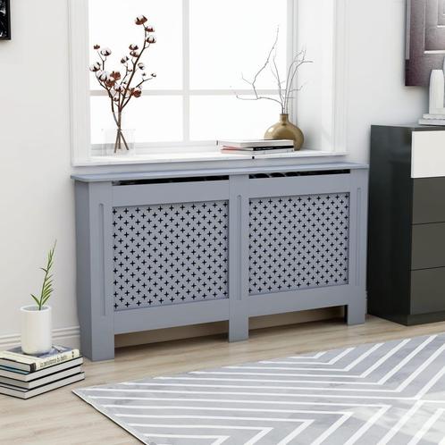 vidaXL Radiatorombouw 152x19x81,5 cm MDF antraciet, Doe-het-zelf en Bouw, Verwarming en Radiatoren, Nieuw, Verzenden
