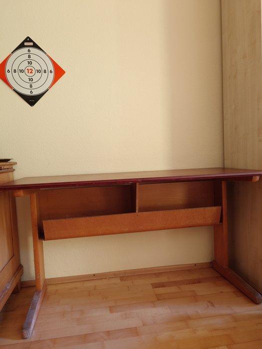 Bureau - Hout - Schulpult + stoelen jaren ’70, Antiek en Kunst, Antiek | Wandborden en Tegels