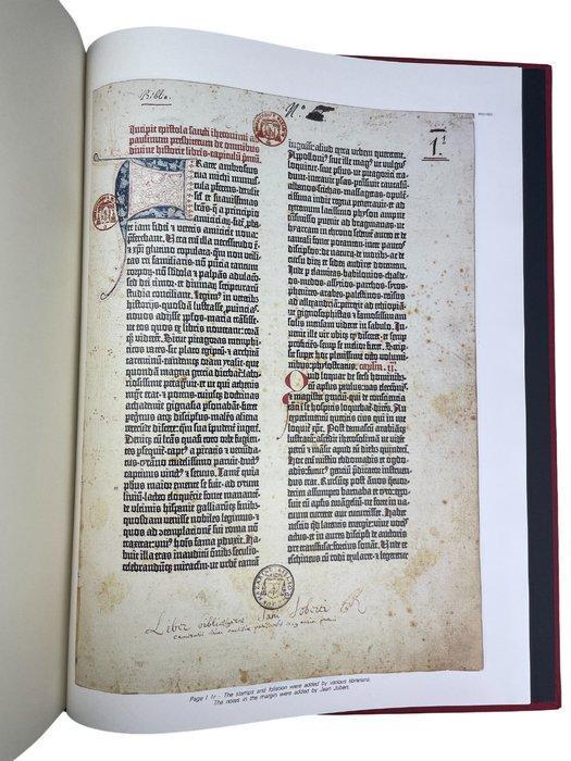 (Jean-Marie Dodu) - The Gutenberg Bible - 1985, Antiquités & Art, Antiquités | Livres & Manuscrits