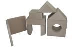 Foam blokken - soft play - ITAKA - 9 delig - beige, Ophalen of Verzenden, Nieuw