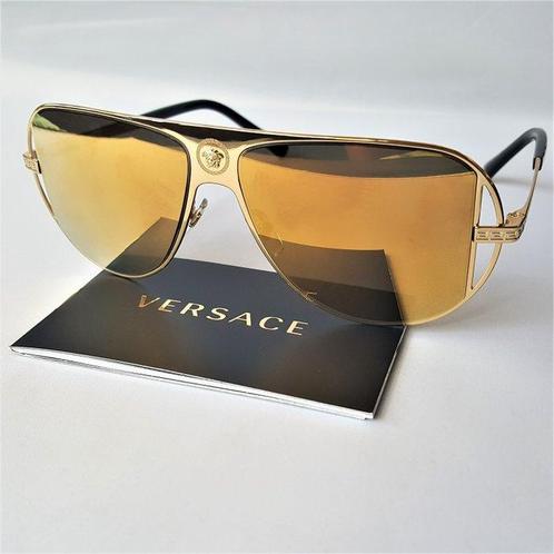 Versace - The Gold Edition - Medusa - Pilot Aviator - New -, Handtassen en Accessoires, Zonnebrillen en Brillen | Dames
