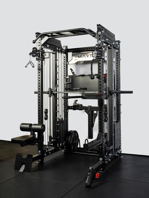 Martech M8 3IN1 rack - Smith machine - 2 x 90KG met 1:1, Sport en Fitness, Fitnessapparatuur, Nieuw, Armen, Benen, Borst, Buik