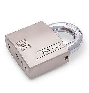 Hangslot DX PRO-line HSPRO 50 O SE zilver SKG1, Doe-het-zelf en Bouw, Hang- en Sluitwerk, Klink of Kruk, Nieuw, Overige materialen