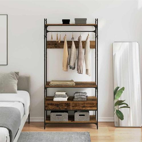 vidaXL Kledingkast met lade Oud hout 89 x 39 x 184.5 cm, Huis en Inrichting, Kasten | Kleerkasten, Nieuw, Verzenden