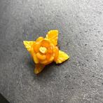 Oude natuurlijke Baltische barnsteen bloemspeld - Barnsteen