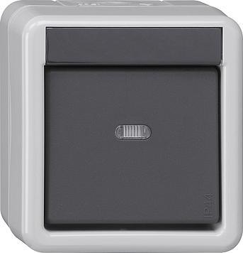 Gira 1V 1PT IP44 KNX éénpuntsbedieningsknop grijs - 515130, Doe-het-zelf en Bouw, Elektriciteit en Kabels, Verzenden