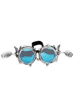 Goggles Steampunk Bril Gaas Studs Led Lampjes Oud Zilver Mon, Kleding | Heren, Ophalen of Verzenden, Nieuw
