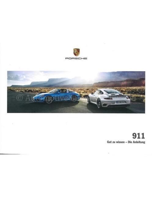 2018 PORSCHE 911 CARRERA | TARGA | TURBO INSTRUCTIEBOEKJE, Auto diversen, Handleidingen en Instructieboekjes