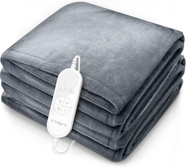 Elektrische deken - Warmtedeken - 2 persoons - 180x200 cm -, Maison & Meubles, Accessoires pour la Maison | Plaids & Couvertures