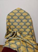Tissu Art Déco en Bleu Colombe - Sélection de luxe Design -