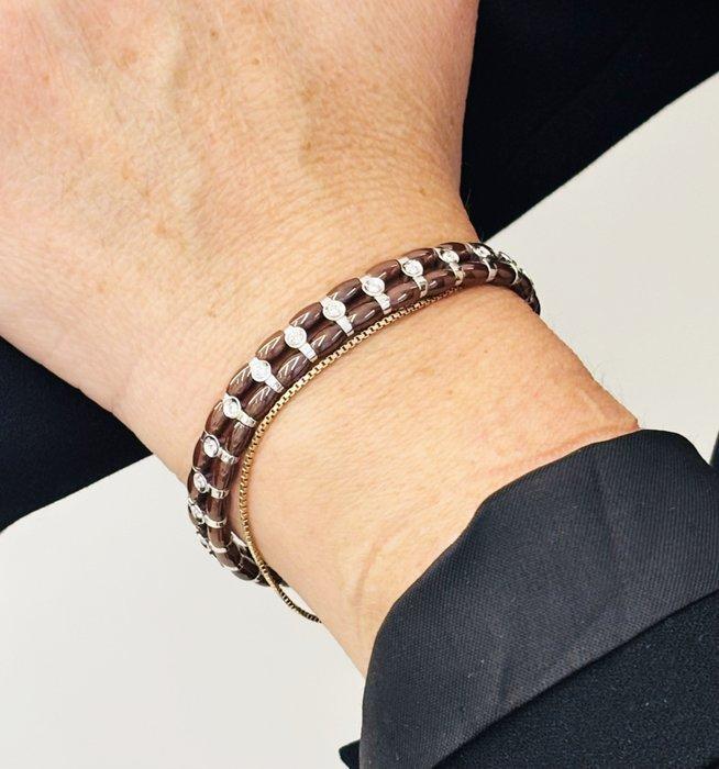 Armband - 18 karaat Witgoud - 0.50ct. tw. - Diamant -, Handtassen en Accessoires, Armbanden